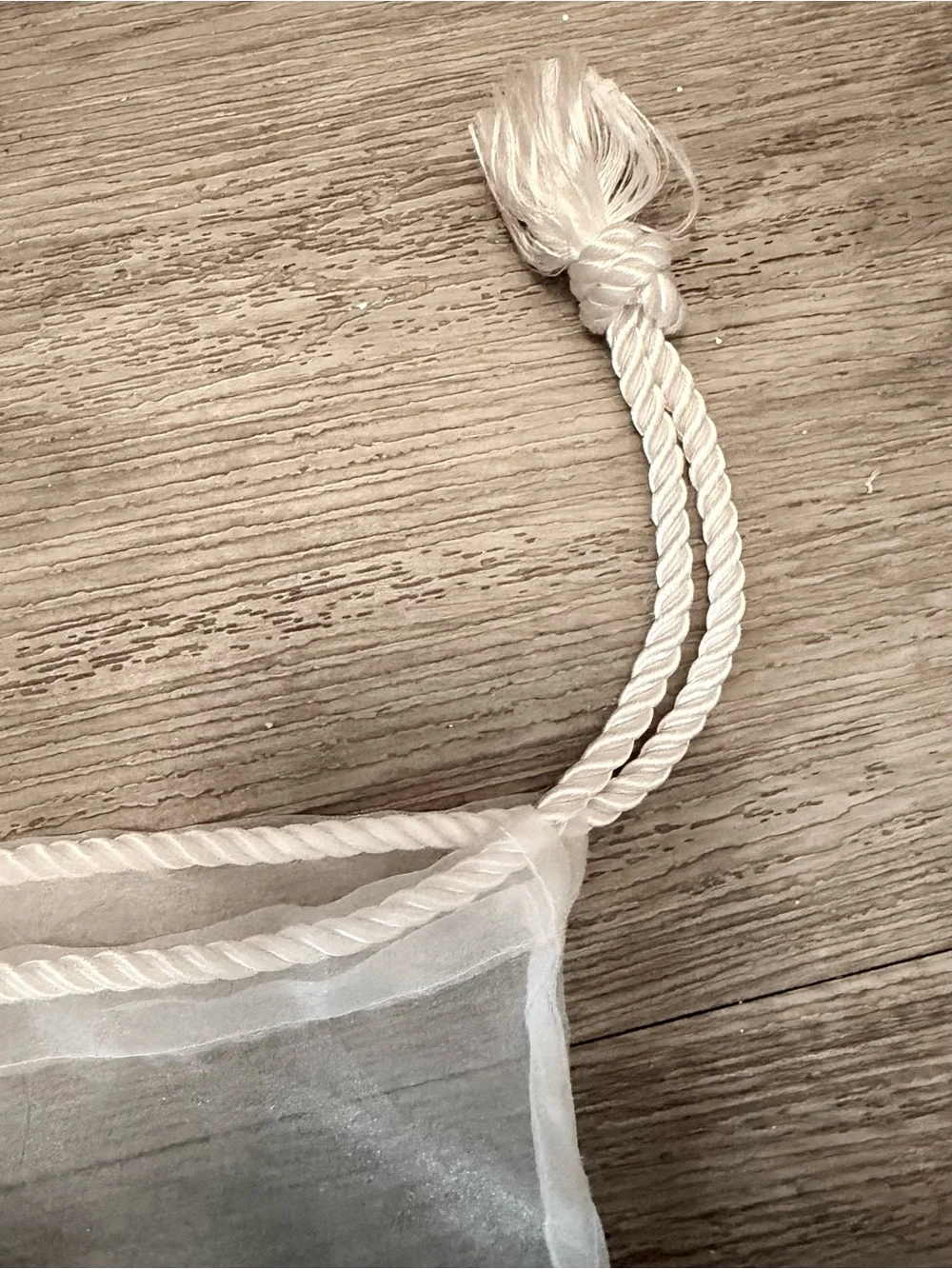 Brooks Brothers White Sheer String Dust Bag with Logo 11x19 inches